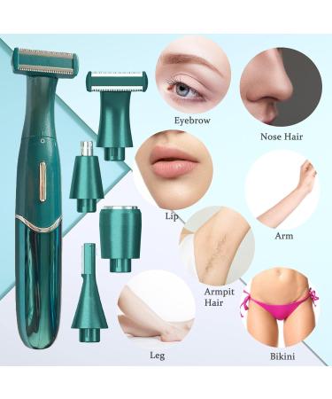 Yeahtop 4 in 1 Waterproof Electric Shaver for Men & Women - Painless Trimmer for Intimate Areas Nose Ears Legs & More - LED Display - Buy Online on GoSupps.com