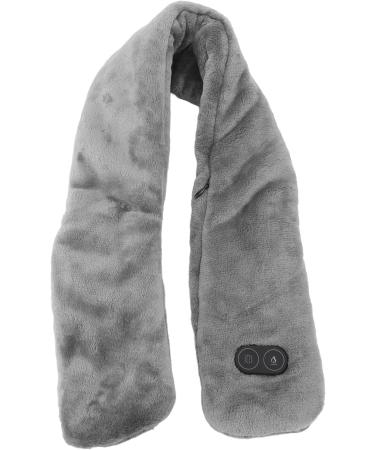 Shop Heated Neck Wrap | Soft & Breathable Vibration Massage Scarf - USB-Powered Outdoor Warmth (Dark Gray) - Buy Online on GoSupps.com