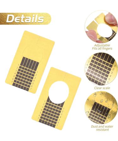 500 Self-Adhesive Nail Stencils for Gel Nails & Extensions - Gold Modeling Stencils | International Shipping - Buy Online on GoSupps.com