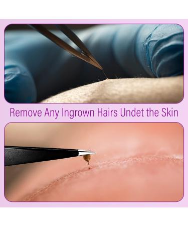 EAF Beauty Eyebrow Tweezer Set - Heavy Duty Craft Grooming Hair Remover with Fine Point Sharp Tweezers, Brow Tweezers, and Travel Case (Black) - Buy Online on GoSupps.com