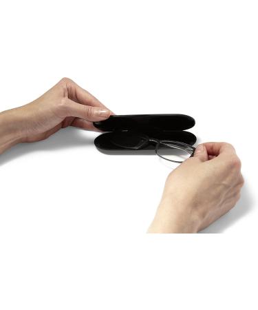 ThinOptics Brooklyn Reading Glasses - Unisex Ultra Thin & Lightweight with Magnetic Milano Case - Black 1.5x - International Shipping Available - Buy Online on GoSupps.com