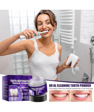 MWZBTG Powdered Toothpaste Oral Hygiene Powder 50 Grams Toothpaste Instant Restorative Tooth Powder For Morning Hygiene Bathroom Care Home Travel Routine Daily Women Men - Buy Online on GoSupps.com