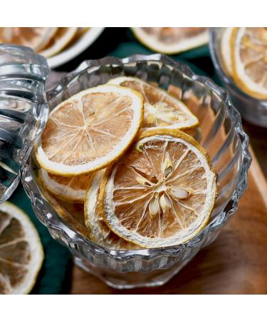 SXETBEAN Dried Lemon Slices Dehydrated Lemons Natural Dehydrated Lemon Slices for Cocktail Garnish/Crafts Decor/Cake Decoration/Tea No Sugar Added 250g/8.8oz - Buy Online on GoSupps.com