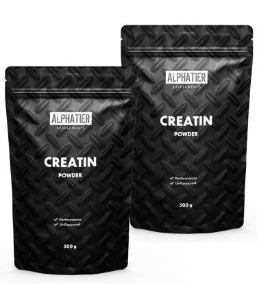 NutritionPlus Germany Alphatier Creatine Monohydrate 500 g Creatine powder high dose ultrafine vegan and neutral Creatine powder Mono Mesh 200 Top quality - Buy Online on GoSupps.com