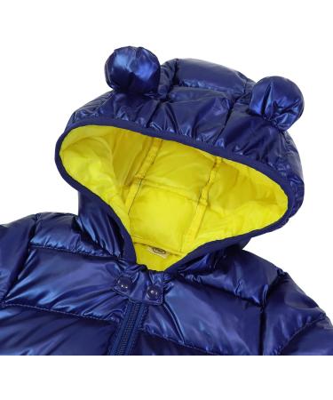Baby Blue Hooded Puffer Jacket - 100cm (2-3 Years) - Lightweight Winter Outerwear - Buy Online on GoSupps.com