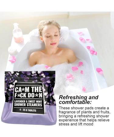 Shower Steamers Gift Set Shower Steamers Aromatherapy Kit Unique Bath Care Kit Self Care and Relaxation Stress Relief Birthday Gifts for Women (Purple) - Buy Online on GoSupps.com