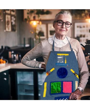 Fidget Apron for Elderly with Dementia - Sensory Activities & Gifts for Seniors | Alzheimer's Fidget Blanket & Toys - Buy Online on GoSupps.com