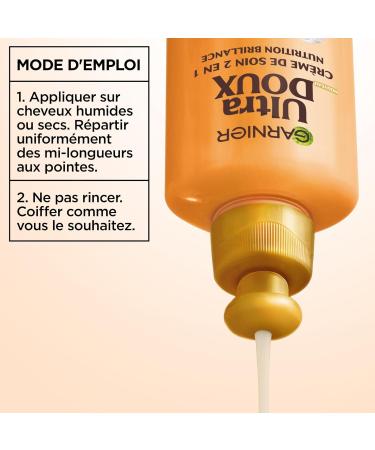 Garnier Ultra Doux Huiles Merveilleuses pour Cheveux Secs & Ternes - Cr me de Soin Nutrition Brillance - l'Huile d'Argan & de Cam lia - Homme & Femme - 200ml 200 ml (Lot de 1) Cr me de soin - Buy Online on GoSupps.com