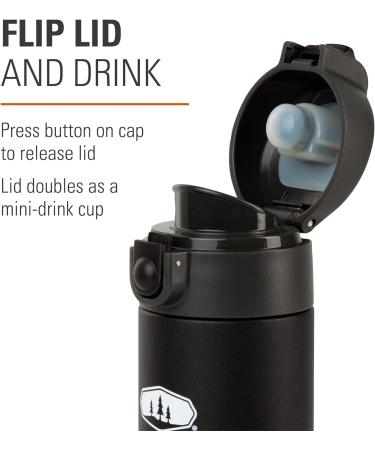 GSI Outdoors Microlite 350 Flip Thermos - Unisex Adult 12 OZ Black | Buy Internationally - Buy Online on GoSupps.com
