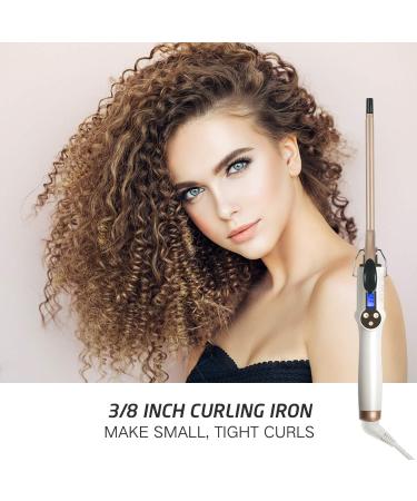 9mm Ceramic Curling Iron - Professional Tourmaline Curl Wand for All Hair Lengths - Buy Online on GoSupps.com