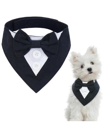 Kuoser dog hill cloth neckerchief dog doghell cloth christmas dogs neckerchiefs dog fly fly for dogs dog hill cloth Big dogs dogs smoking bandana black XS small black