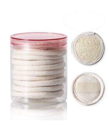 10-part peeling-luffa sponge pad face-luffa peeling natural luffa sponge for cleaning and peeling of the facial skin perfect for bathroom spa and shower