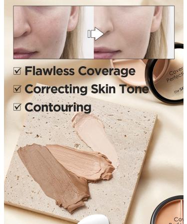 THE SAEM Cover Perfection Triple Pot Concealer - Contour Beige - Buy Online on GoSupps.com