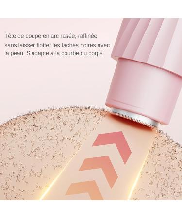 Rasoir lectrique Pour Femmes Tondeuse Femme 2 T tes Imperm able limination Douceur Visage Peau Sensible Aisselles Voyage Compact Rose - Buy Online on GoSupps.com