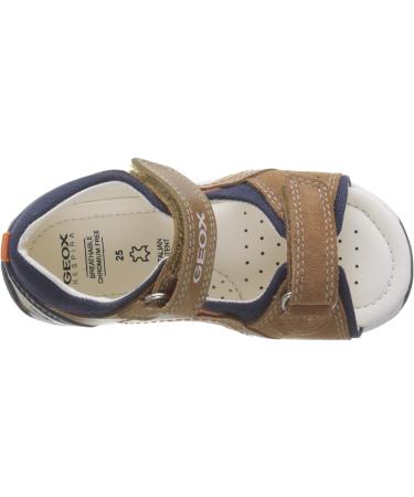 Geox Baby Boys' B Sandal Tapuz C First Steps - Caramel Navy | Size 3 UK Child - Buy Online on GoSupps.com