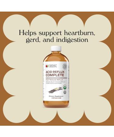 Organic Acid Reflux Relief Liquid 8oz - Natural Heartburn & GERD Remedy - Buy Online on GoSupps.com