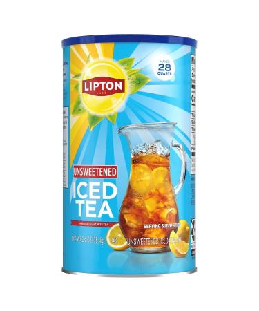 Lipton Unsweetened Iced Tea, Mix, 30 qt (3 Ounce, Pack of 3) 3 Ounce (Pack of 3) Unsweetened