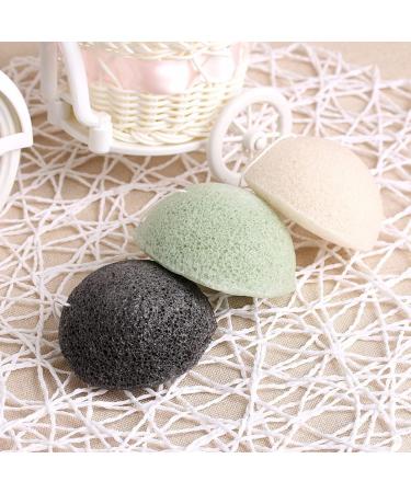 Beavorty Facial Sponge Korean Facial Sponge Natural Facial Facial Cleansing Facial Cleaning Sponge soonges Cleansing Cotton face White - Buy Online on GoSupps.com