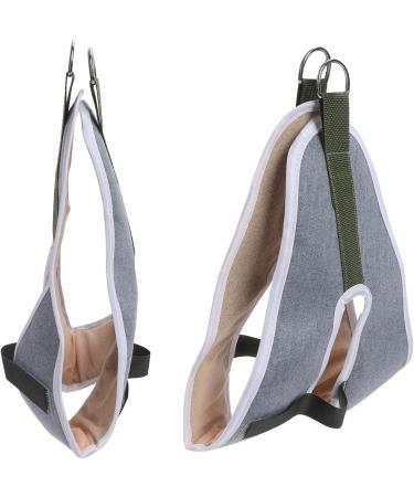 Demeras Adjustable Neck Traction Belt - Skin-Friendly Washable Gray Canvas Girdle for Cervical Traction Chair | International Shipping Available - Buy Online on GoSupps.com