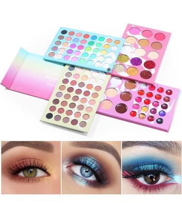 Eye Shadow Palette Makeup | 121-Colors Fusion Eyeshadow Palette | Blendable Full Face Eye Make Up for Beginners Most Skin Tones Smokey Eye Nicything - Buy Online on GoSupps.com