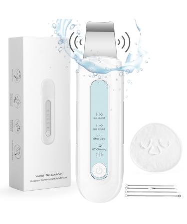 Facial Skin Scrubber Spatula Blackhead Remover Tool Skin Pore Scraper for Face Professional Comedones Extractor with 4 Modes-Stainless Steel Acne Kit & Reusable Face Towel Mask Included