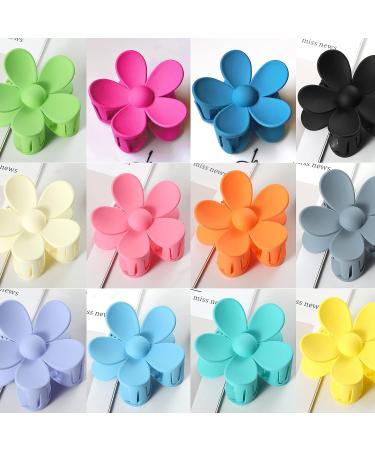 12Pcs Flower Hair Clips: Cute Nonslip Jaw Clips for Women & Girls - Strong Hold for Thin to Thick Hair - 12 Colorful Hair Accessories - Buy Online on GoSupps.com