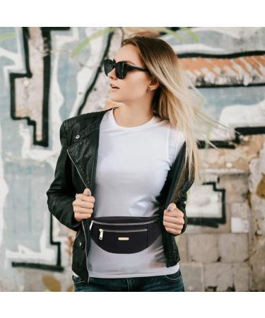 Women's Black Fanny Pack - Waist Bag for Running, Sports & Festivals - Buy Online on GoSupps.com