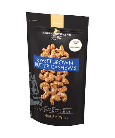 Squirrel Brand Sweet Brown Butter Cashews 3.5oz - Gluten Free & Vegetarian Snack - Buy Online on GoSupps.com