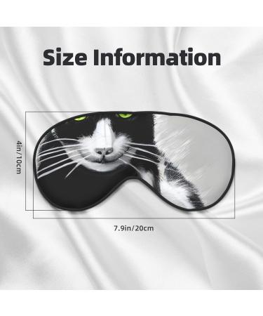 Buy SSIMOO Black and White Cats Sleep Mask | Adjustable Breathable & Stylish Eye Mask for Comfortable Sleep - International Shipping Available - Buy Online on GoSupps.com