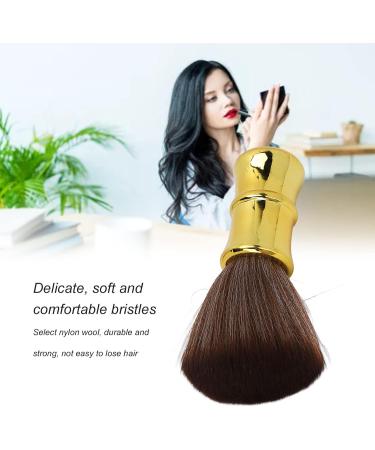 Barber Neck Duster Brush Soft Cleaning Hairbrush Hair Electroplating Process Barber Brush Neck Duster for Hair Salon Golden - Buy Online on GoSupps.com