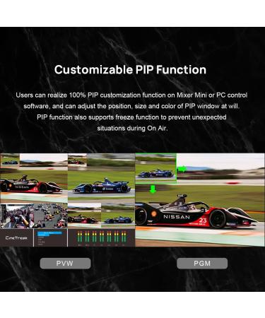 Cinetreak Mixer Mini: Multi-Format 4 HDMI Inputs, USB 3.0 Capture, PIP, Chroma Key, Live Streaming Switcher - Buy Online on GoSupps.com