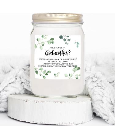 YouNique Designs Godmother Candle 7oz Soy Vegan Aromatherapy Gift | Perfect Godmother Proposal & Announcement (Lavender & Vanilla - Buy Online on GoSupps.com