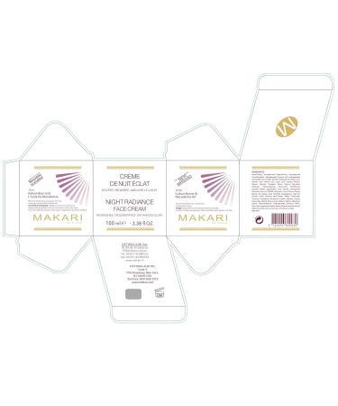 Buy Makari Night Radiance Face Cream | Overnight Moisturizer for Dry & Maturing Skin | Vegan & Scar-Reducing - 3.35 Oz - Buy Online on GoSupps.com