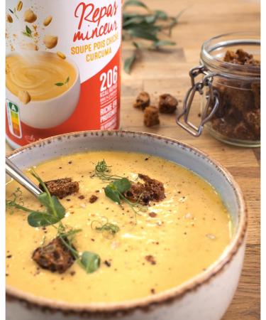Gerlin a Chickpea and Turmeric Soup - High Protein Meal Substitutes - Dehydrated Soup - Contains 8 Meals - Buy Online on GoSupps.com