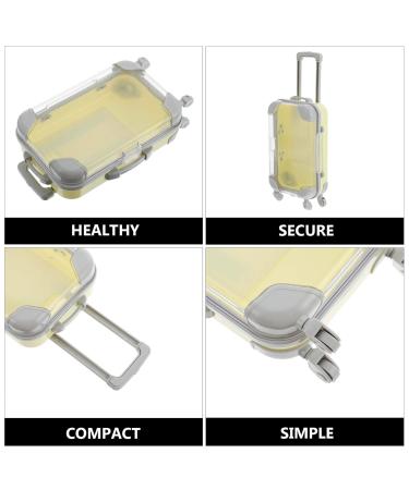 Buy Mini Eyelashes Luggage Case - Creative Yellow Plastic Lash Storage Box for Women & Girls - Ideal for Daily & Travel Use - Buy Online on GoSupps.com