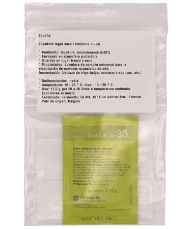 Buy Fermentis Beer Yeast US-05 W 34/70 S-33 S-23 - Top & Bottom Fermenting Yeast for Brewing - Buy Online on GoSupps.com