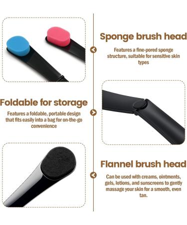 KELAV 2 Pieces Sun Cream Applicator for Back Reusable Sunscreen Lotion Applicator Blue Pink - Buy Online on GoSupps.com