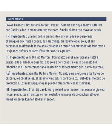 by Amazon Natural Linseeds 4 x 350 g 1400 g - Buy Online on GoSupps.com