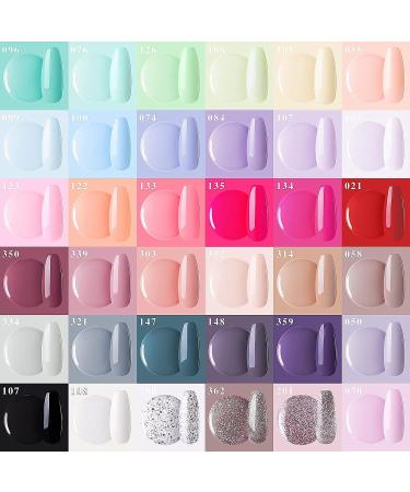 Gellen Gel Nail Polish Kit - 39 Pcs Rainbow Nude Gray Glitters with GlossyMatte Top & Base Coats | Nail Art Set for HomeSalon | Perfect Holiday Gift - Buy Online on GoSupps.com
