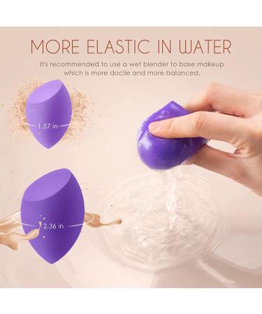 Professional Makeup Sponge 3-Pack by Larbois for Powder, Cream, or Liquid - Red+Black+Purple - Buy Online on GoSupps.com