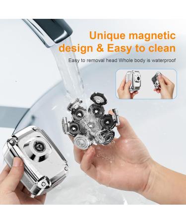 2024 Upgrade 7-in-1 Head Shaver for Bald Men | IPX7 Waterproof Electric Razor | Perfect Grooming Kit with LED Display - Buy Online on GoSupps.com