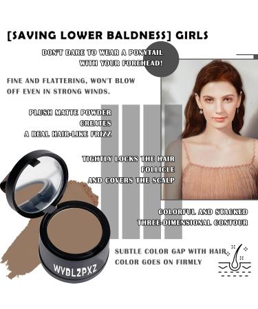 Hairline Powder - Root Touch Up for Gray Hair | Waterproof Thin Hair Powder for Men & Women - Dark Coffee - Buy Online on GoSupps.com