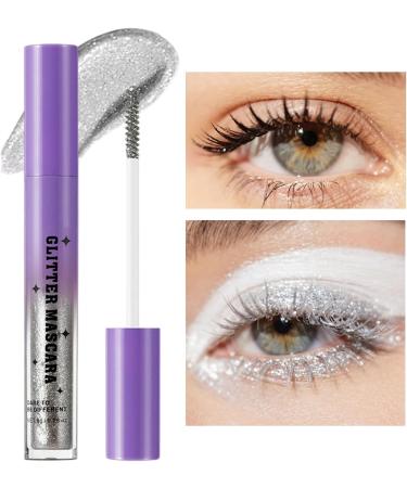  Ziennhu Glitter Mascara for Women - Sparkling Mascara for Parties Water Resistant Lengthening Curling Anti-Smudge for Women Wedding Date Travel Evening Party - Buy Online on GoSupps.com