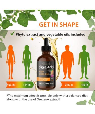 Organic Oregano Oil Drops - High Carvacrol (66%) Liquid Supplement with Thyme & Green Tea - 2 Oz Bottle for Max Absorption - Buy Online on GoSupps.com