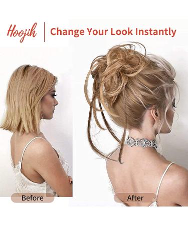 Super Long Tousled Messy Bun Hair Piece - Blonde Mixed Hair Scrunchie for Women and Girls - Buy Online on GoSupps.com