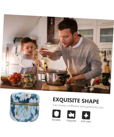 OKUMEYR 2pcs Loose Powder Can Round Container with Lid Candle Cans Tea Loose Powder Pot Biscuit Box Baby Tin 1 - Buy Online on GoSupps.com