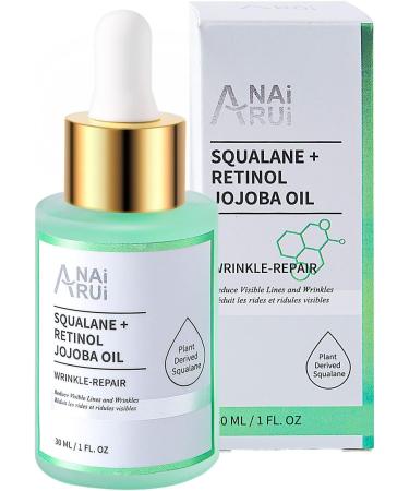 ANAI RUI ANAiRUi Jojoba oil with retinol for moisturizing face nourishing reduces lines and wrinkles facial oil repairer radiant skin smoothed and elastic 30 ml - Buy Online on GoSupps.com