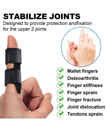 SAREAL Finger Splints - 4pcs Finger Support Brace for Pain Relief Knuckle Immobilization & Arthritis Treatment - Buy Online on GoSupps.com
