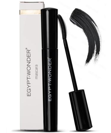 Egypt-Wonder EGYPT-WONDER Mascara 10ml Water Resistant Mascara - Deep Black for Volume Length and Definition Eyelash Styling with Flexible Brush and Intense Rendering