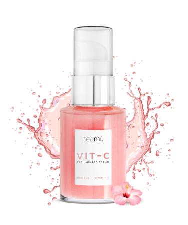 Teami Topical Vitamin C Serum Skin Care with Hyaluronic Acid, Collagen, Salicylic Acid and Vitamin E Oil - Popular K Beauty Korean Skin Care Products - Anti Aging Face Serum for Glass Skin (1 oz)